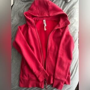 Lululemon Scuba Hoodie long full zip Pink